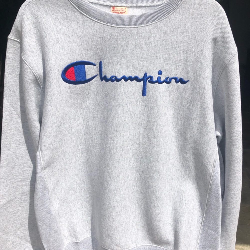 CHAMPION REVERSE WEAVE NWT SWEATSHIRT GRAY MENS L